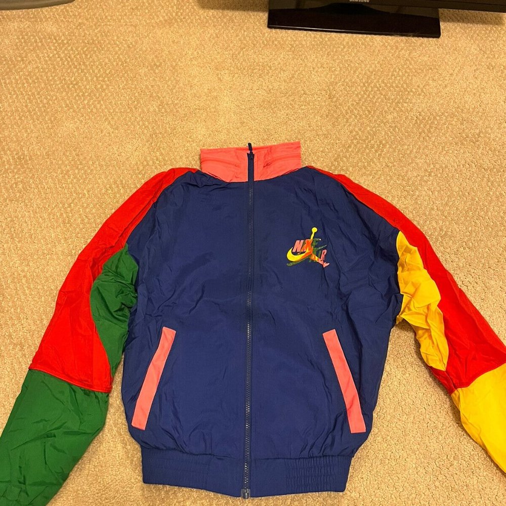 NIKE AIR JORDAN JACKET WINDBREAKER Men Sz XS Sb Force